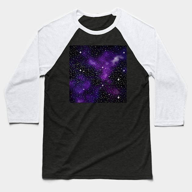 Galaxy space universe Baseball T-Shirt by Eric Okore